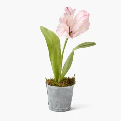 Mrs. Alice Handpainted Pink Tulip< Year-round Decorations | Forever Blooms