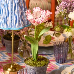 Mrs. Alice Handpainted Red Tulip< Year-round Decorations | Forever Blooms