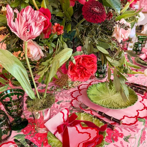 Mrs. Alice Handpainted Red Tulip< Year-round Decorations | Forever Blooms