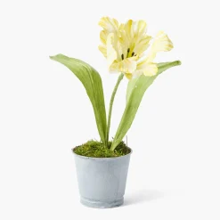 Mrs. Alice Handpainted Yellow Tulip< Year-round Decorations | Forever Blooms
