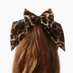 Mrs. Alice Leopard Hair Bow< Napkin Rings & Bows | Mrs. Alice Monogram