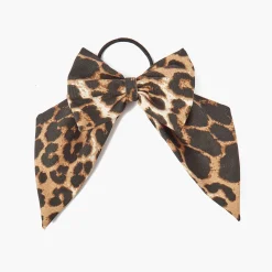 Mrs. Alice Leopard Hair Bow< Napkin Rings & Bows | Mrs. Alice Monogram