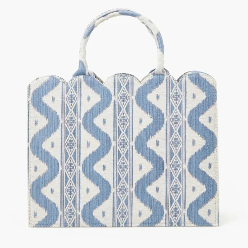 Mrs. Alice Tote Bag (Blue Ikat)< Mrs. Alice Tote Bags | For Her