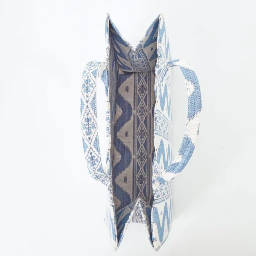 Mrs. Alice Tote Bag (Blue Ikat)< Mrs. Alice Tote Bags | For Her