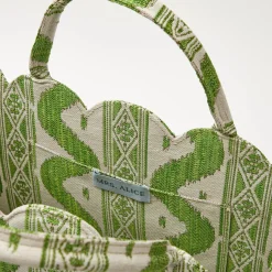 Mrs. Alice Tote Bag (Green Ikat)< Mrs. Alice Tote Bags | For Her