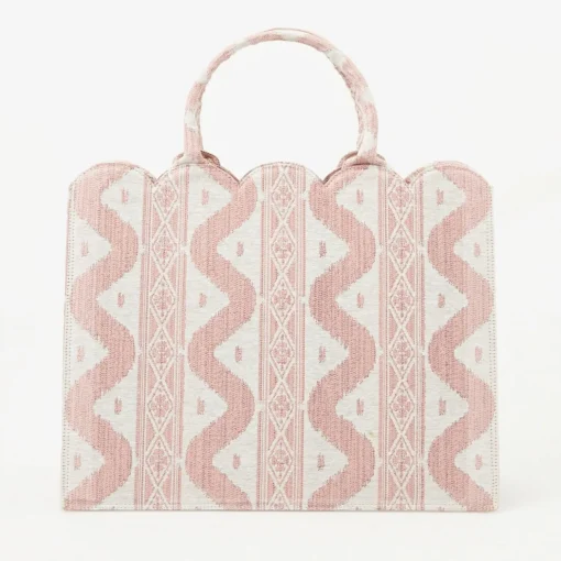 Mrs. Alice Tote Bag (Pink Ikat)< Mrs. Alice Tote Bags | For Her