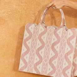 Mrs. Alice Tote Bag (Pink Ikat)< Mrs. Alice Tote Bags | For Her