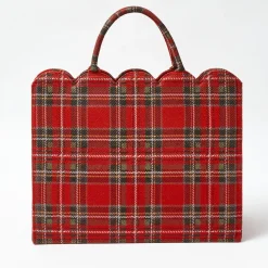 Mrs. Alice Tote Bag (Red Tartan)< Mrs. Alice Tote Bags