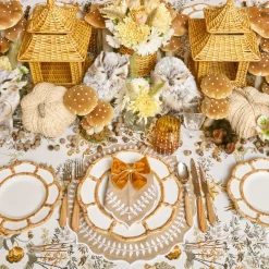 Mrs. Alice Mustard Velvet Napkin Bows (Set of 4)< Napkin Rings & Bows