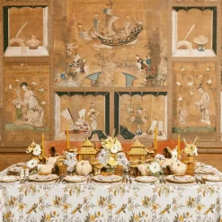 Mrs. Alice Mustard Velvet Napkin Bows (Set of 4)< Napkin Rings & Bows