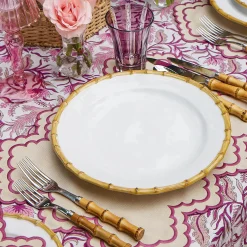 Mrs. Alice Nancy Bamboo Dinner & Starter Plates (Set of 8)< Summer Crockery | Crockery Sets