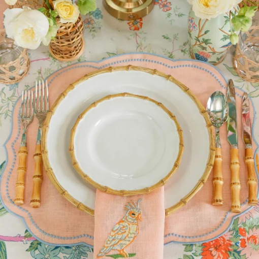 Mrs. Alice Nancy Bamboo Dinner & Starter Plates (Set of 8)< Summer Crockery | Crockery Sets