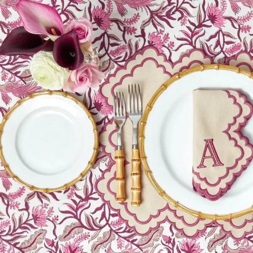 Mrs. Alice Nancy Bamboo Dinner & Starter Plates (Set of 8)< Summer Crockery | Crockery Sets