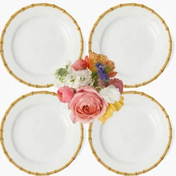 Mrs. Alice Nancy Bamboo Dinner Plate (Set of 4)< Summer Crockery | Dinner Plates