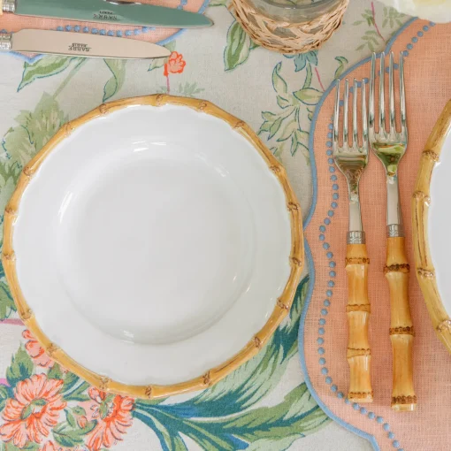 Mrs. Alice Nancy Bamboo Starter Plate (Set of 4)< Summer Crockery | Starter Plates