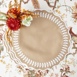 Mrs. Alice Natural Laurel Placemats & Napkins Set (Set of 4)< Table Linen Sets | For Her