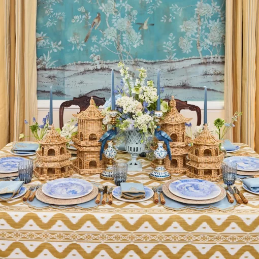 Mrs. Alice Natural Rattan Charger Plates (Set of 4)< Summer Table Linen | Placemats