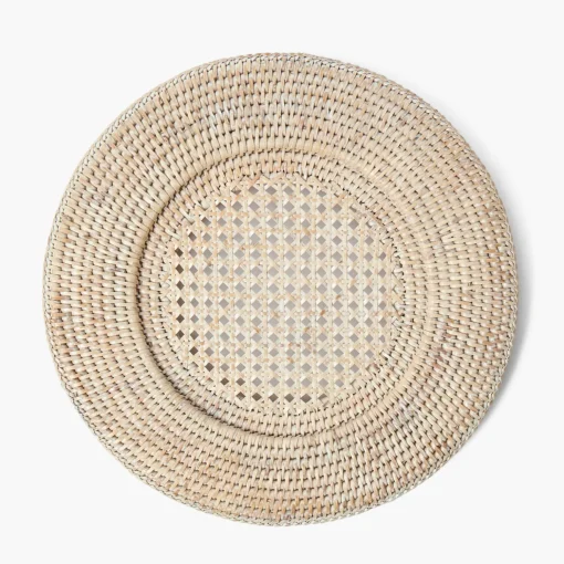 Mrs. Alice Natural Rattan Charger Plates (Set of 4)< Summer Table Linen | Placemats