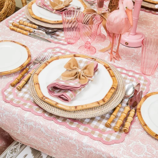 Mrs. Alice Natural Rattan Charger Plates (Set of 4)< Summer Table Linen | Placemats