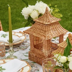 Mrs. Alice Natural Rattan Pagoda Decoration Set< Year-round Decorations | For Her