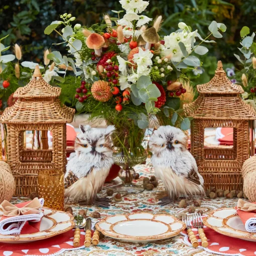 Mrs. Alice Natural Rattan Pagoda Decoration Set< Year-round Decorations | For Her