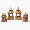 Mrs. Alice Natural Rattan Pagoda Lantern Set< Year-round Decorations | Spring Decorations