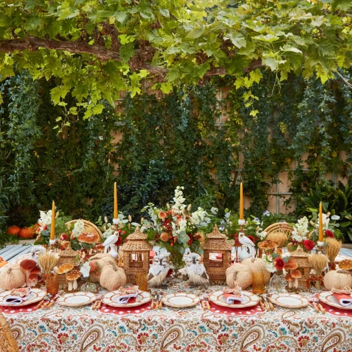 Mrs. Alice Natural Rattan Pagoda Lantern Set< Year-round Decorations | Spring Decorations
