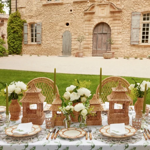 Mrs. Alice Natural Rattan Pagoda Lantern Set< Year-round Decorations | Spring Decorations