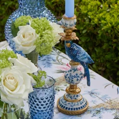 Mrs. Alice Navy Hobnail Glasses & Jug Set< Glassware Sets | For The Homemaker