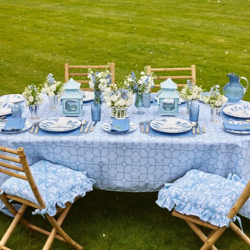 Mrs. Alice Navy Hobnail Glasses & Jug Set< Glassware Sets | For The Homemaker