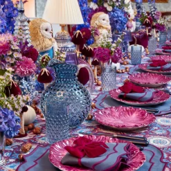Mrs. Alice Navy Hobnail Glasses & Jug Set< Glassware Sets | For The Homemaker