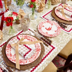 Mrs. Alice Oat Velvet Bow (Set of 4) - 20cm< Napkin Rings & Bows