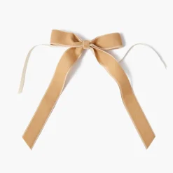 Mrs. Alice Oat Velvet Bow (Set of 4) - 20cm< Napkin Rings & Bows