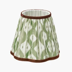 Mrs. Alice Olive & Chocolate Ikat Lampshade (18cm)< Lampshades