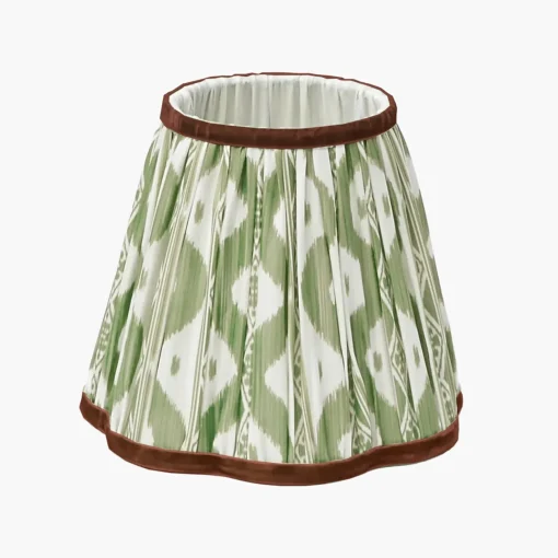 Mrs. Alice Olive & Chocolate Ikat Lampshade (18cm)< Lampshades