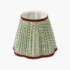 Mrs. Alice Olive & Chocolate Lotus Lampshade (18cm)< Lampshades