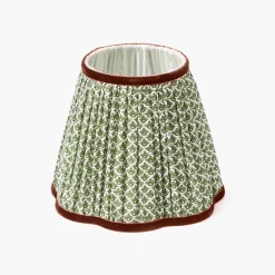 Mrs. Alice Olive & Chocolate Lotus Lampshade (18cm)< Lampshades