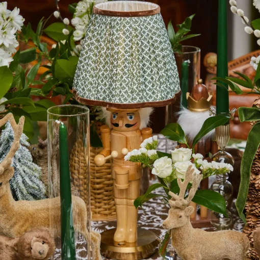 Mrs. Alice Olive & Chocolate Lotus Lampshade (18cm)< Lampshades