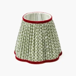 Mrs. Alice Olive & Red Lotus Lampshade (18cm)< Lampshades
