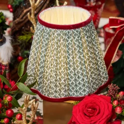 Mrs. Alice Olive & Red Lotus Lampshade (18cm)< Lampshades