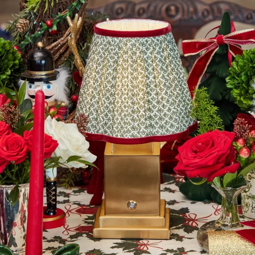 Mrs. Alice Olive & Red Lotus Lampshade (18cm)< Lampshades