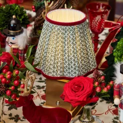 Mrs. Alice Olive & Red Lotus Lampshade (18cm)< Lampshades
