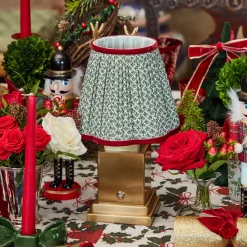 Mrs. Alice Olive & Red Lotus Lampshade (18cm)< Lampshades