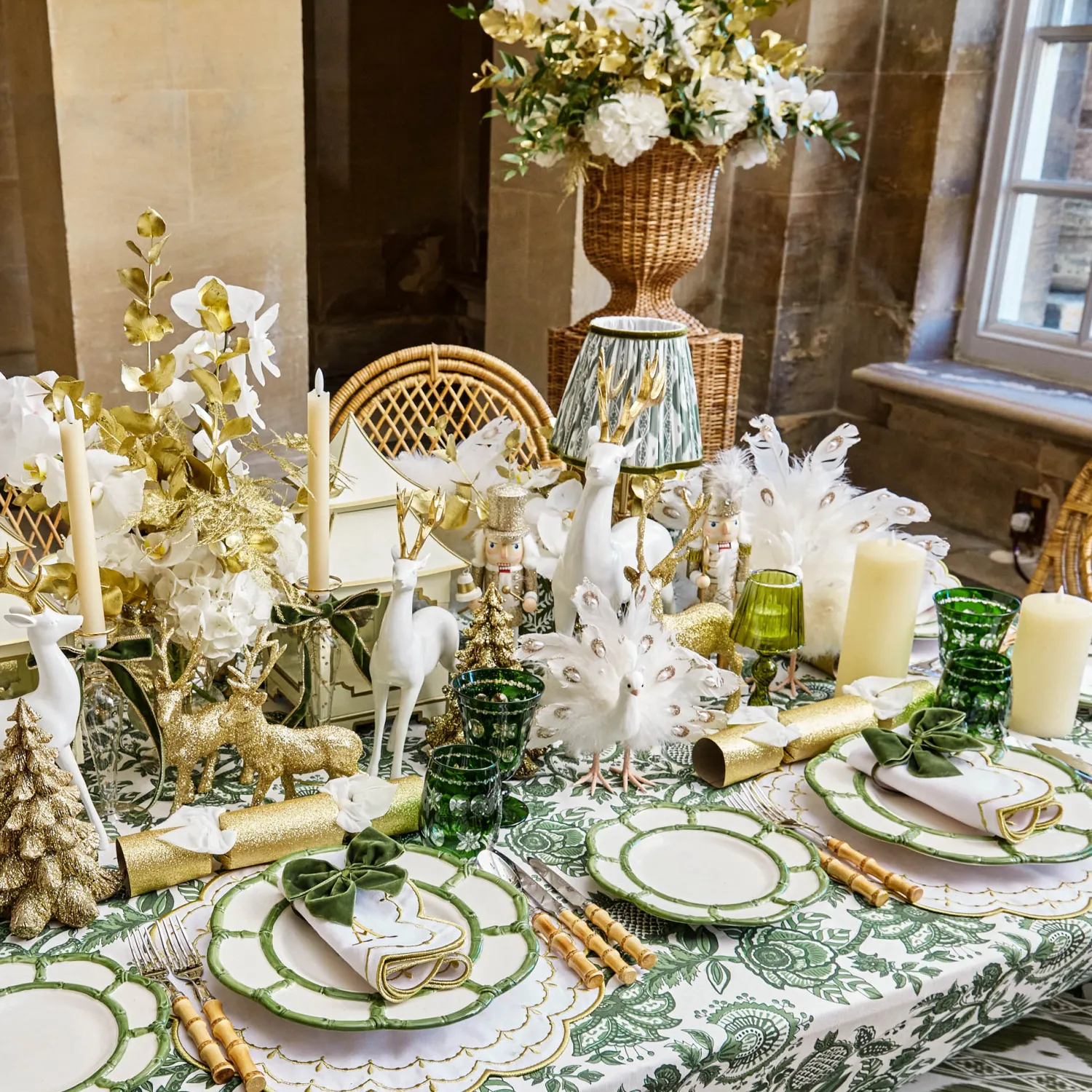 Mrs. Alice Olive Glass Lantern Tea Light Holder Set< Summer Glassware | Summer Candleware