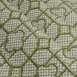 Mrs. Alice Olive Green Bamboo Trellis Fabric< Serena Fresson Fabrics