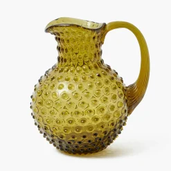 Mrs. Alice Olive Green Hobnail Jug< Jugs