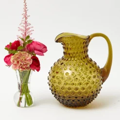 Mrs. Alice Olive Green Hobnail Jug< Jugs