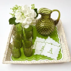 Mrs. Alice Olive Green Hobnail Jug< Jugs