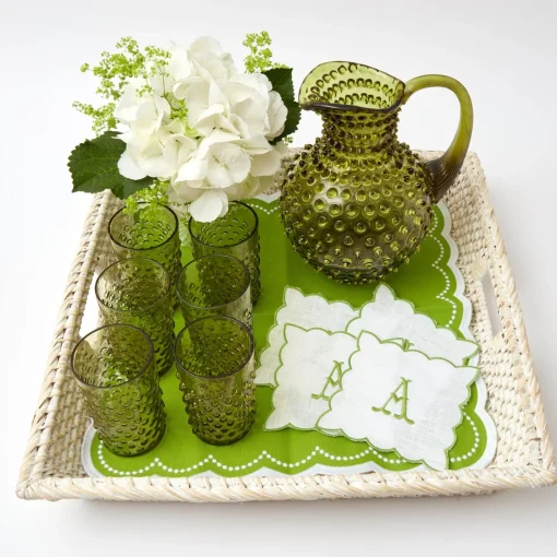 Mrs. Alice Olive Green Hobnail Jug< Jugs