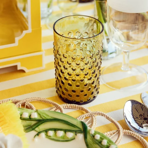 Mrs. Alice Olive Green Hobnail Jug & Glasses (Set of 6)< Glassware Sets